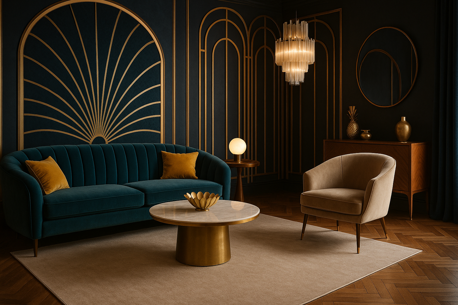 modern art deco interiors